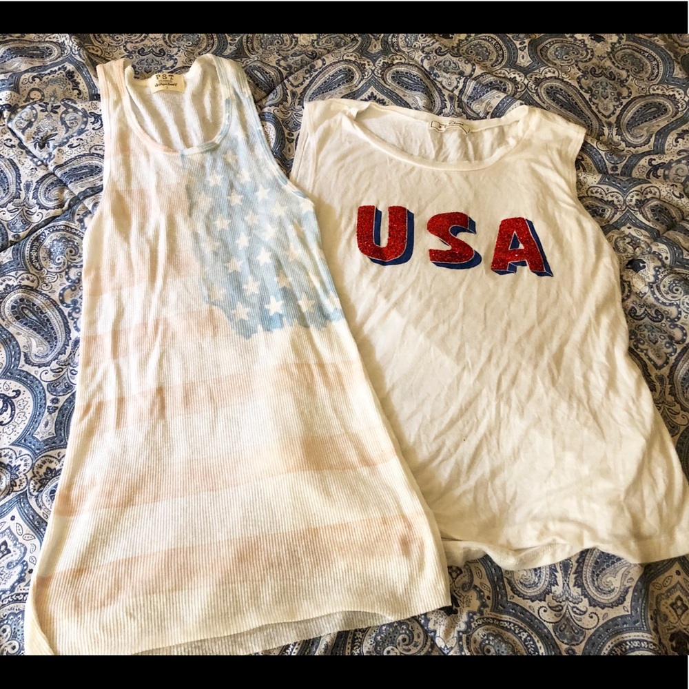 🛍3 for 25🛍 Bundle of 2 Americana Tank tops